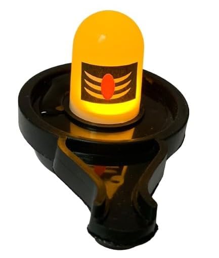 Decore Tales Water Sensor Shivling LED Diya – Smokeless Decorative Light with Auto Sensor | Indoor & Outdoor Pooja Lamp for Home & Festive Decor (Black, Pack of 6)